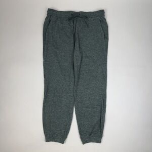 Womens Lululemon Soft Jersey Classic-Fit Mid-Rise Green Heather Jogger Size 8
